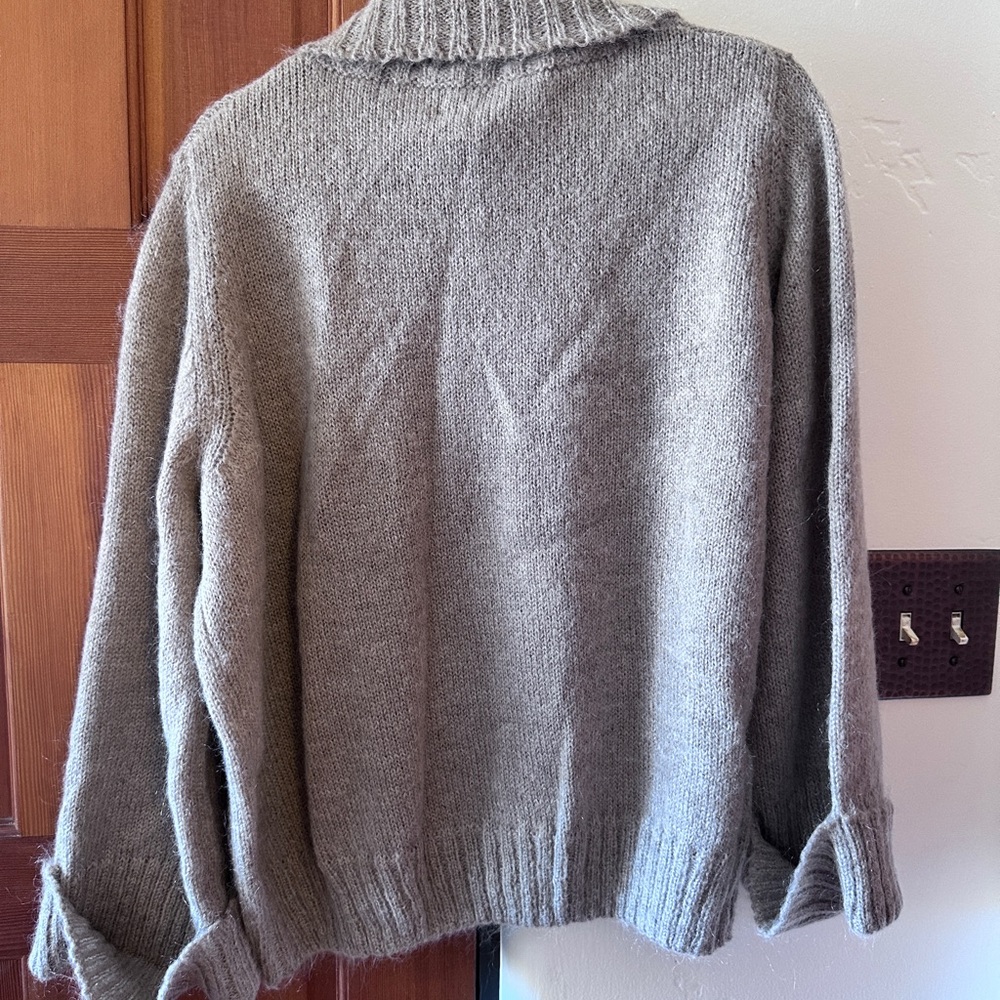 Rae Feather NWT Cozy Turtleneck Sweater - Taupe - Picture 3 of 6